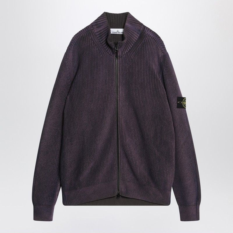 STONE ISLAND Zipped Cotton Cardigan for Men - FW25