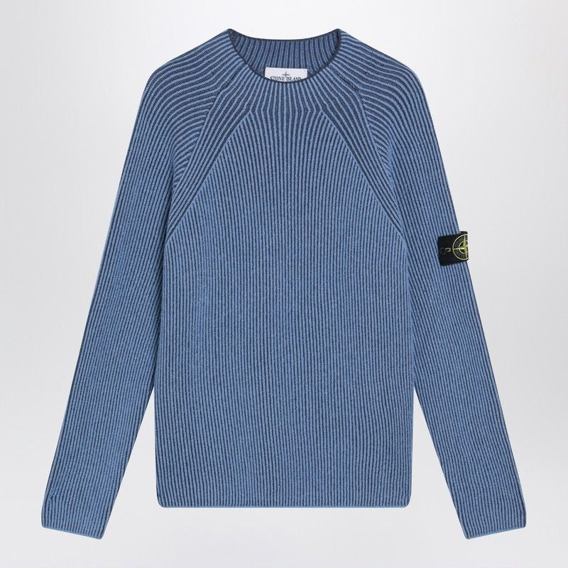STONE ISLAND Men's Ribbed Mock Neck Sweater - FW25