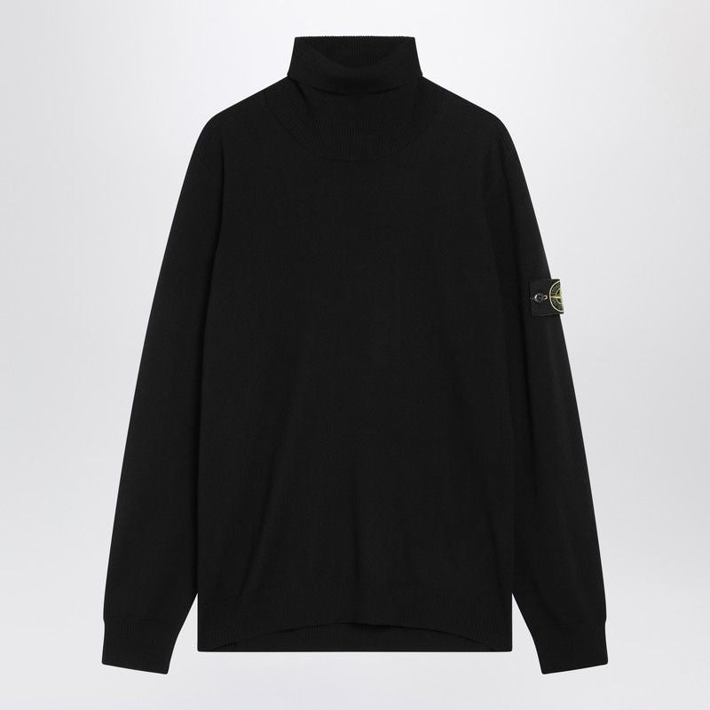 STONE ISLAND Virgin Wool Turtleneck Sweater for Men