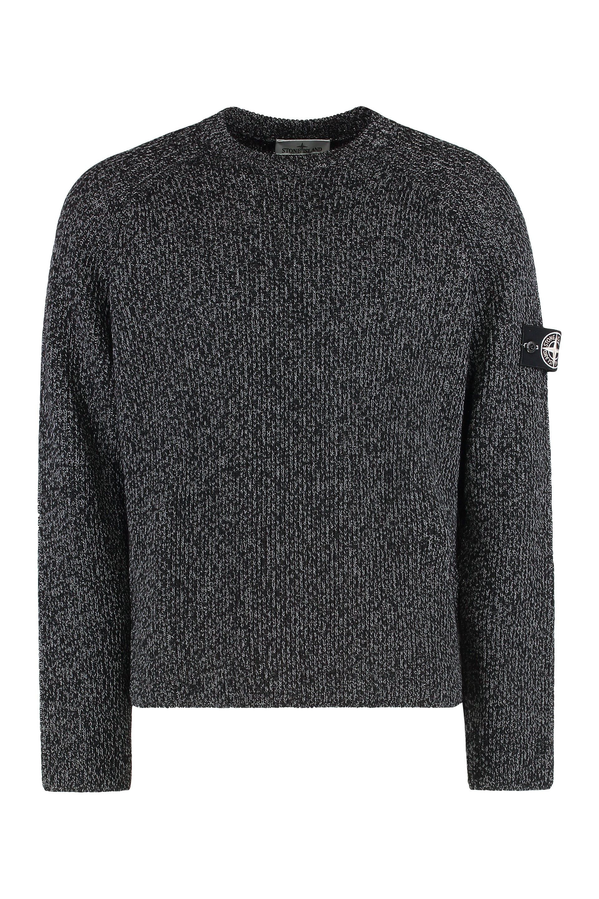 STONE ISLAND Wool Sweater with Round Neck for Men - Regular Fit