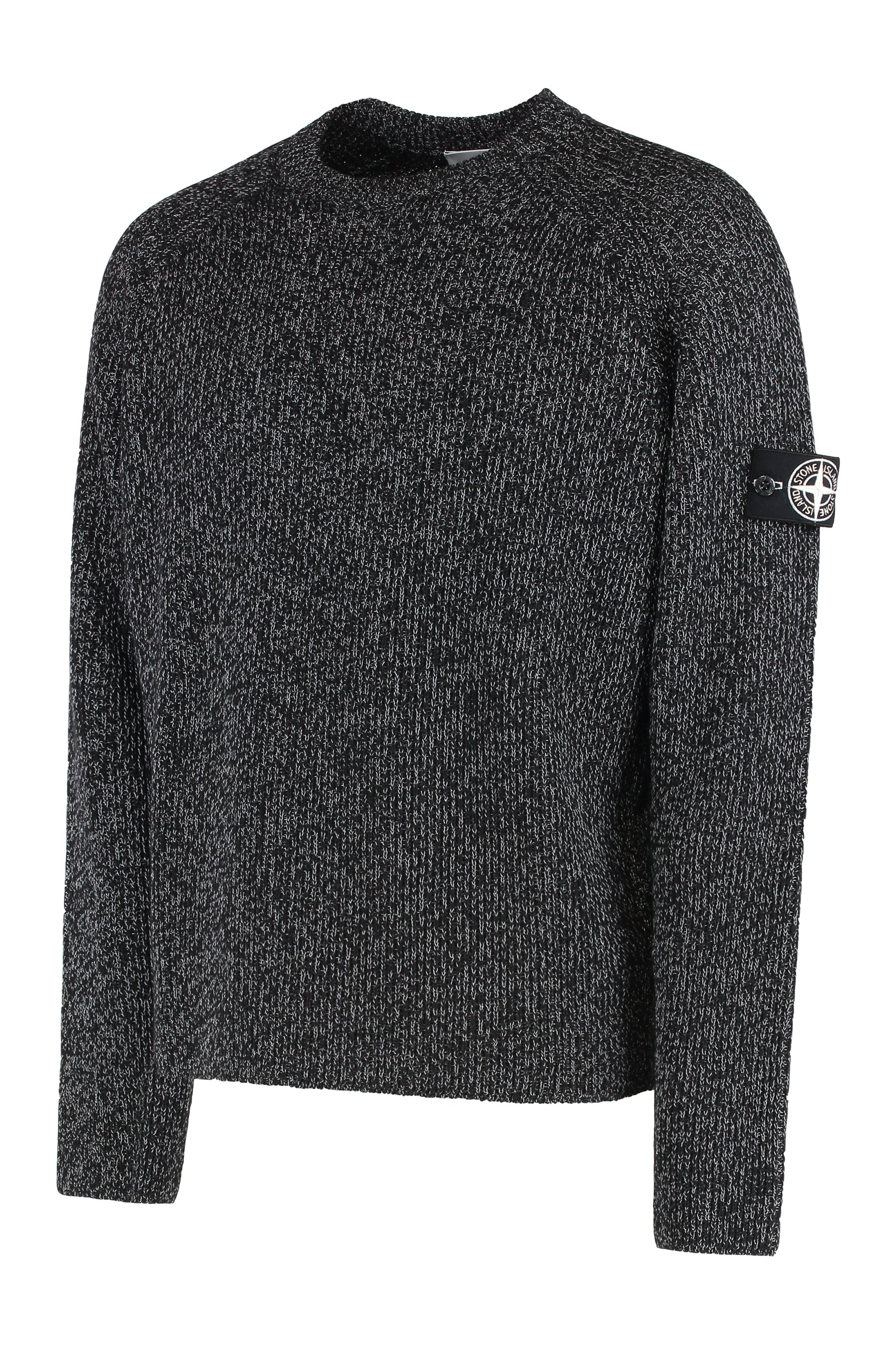 STONE ISLAND Wool Sweater with Round Neck for Men - Regular Fit
