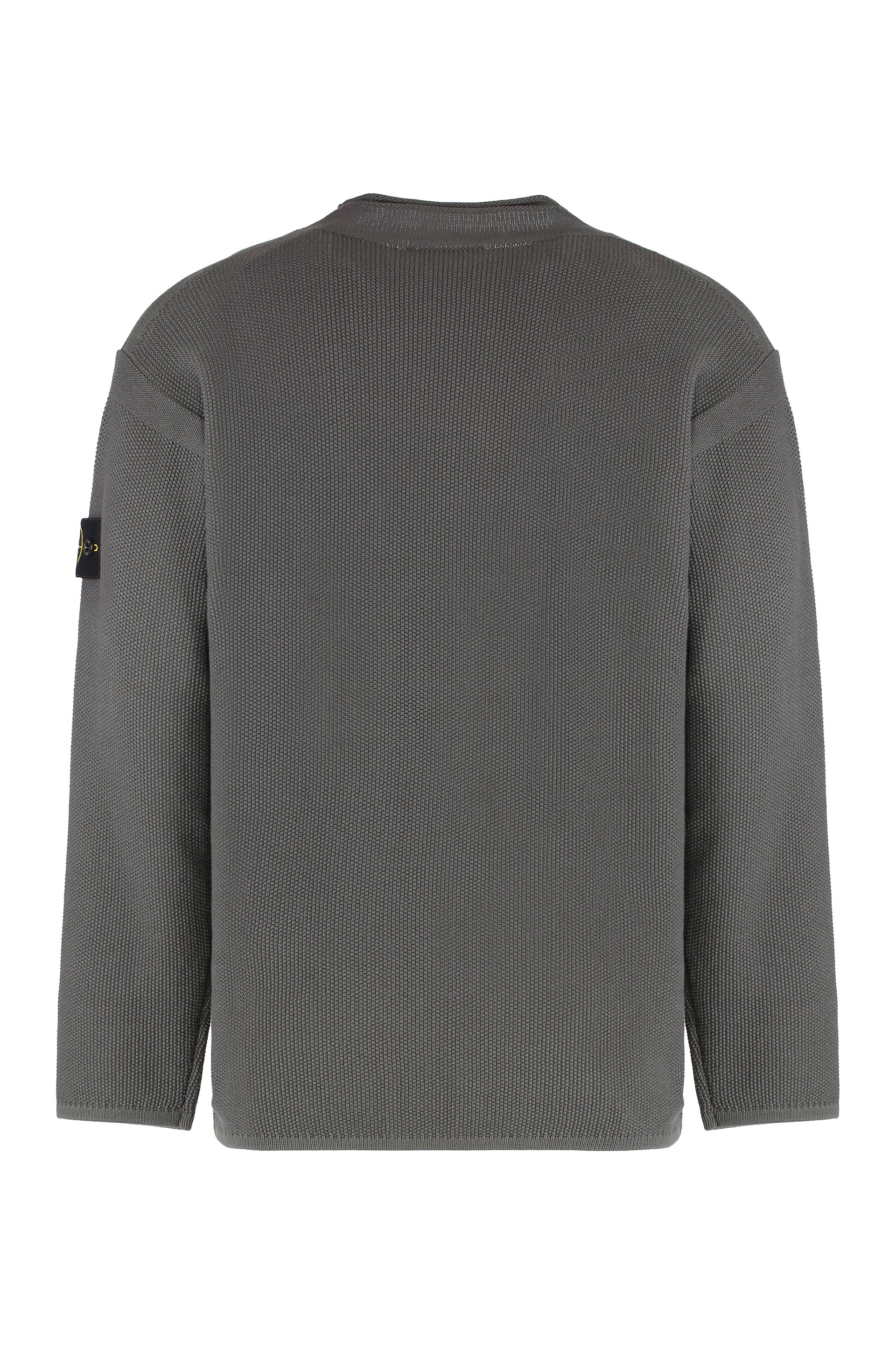 STONE ISLAND Polo Neck Sweater with Reverse Stitch Details for Men