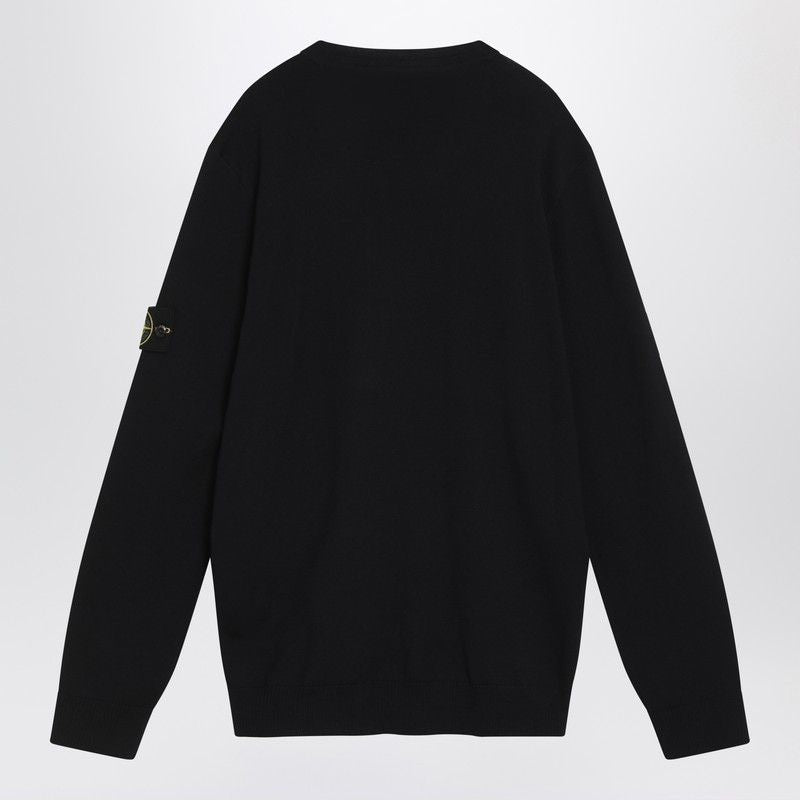 STONE ISLAND Classic Wool Crew Neck Sweater for Men