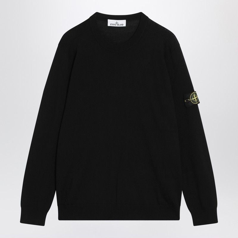 STONE ISLAND Wool Crewneck Jumper - Regular Fit