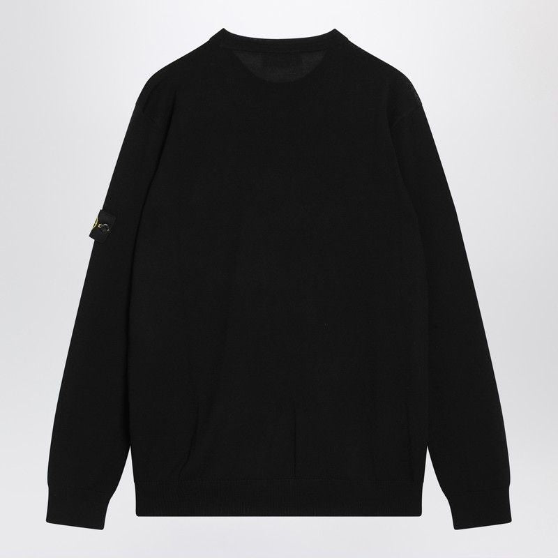 STONE ISLAND Wool Crewneck Jumper - Regular Fit