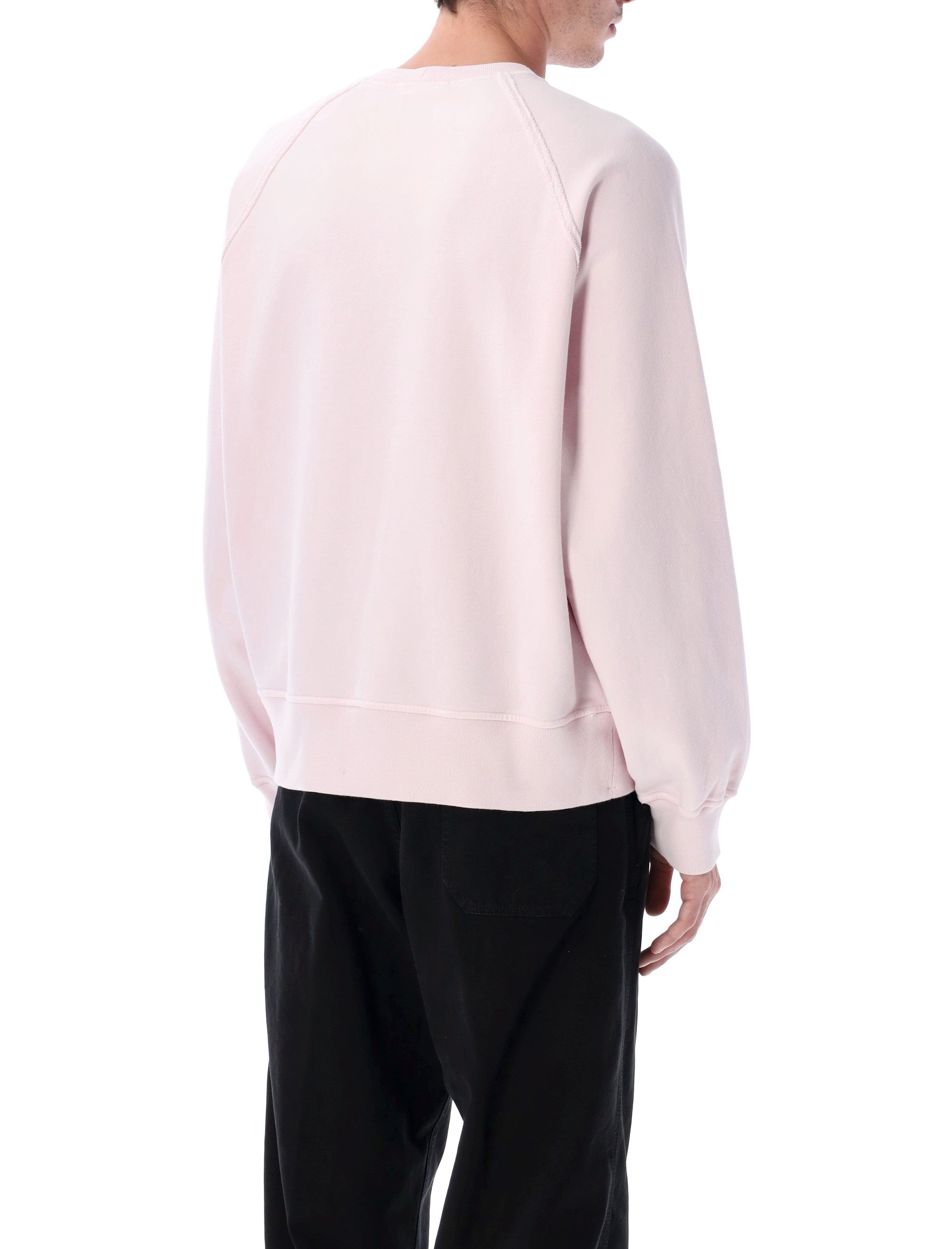 STONE ISLAND Oversized Crewneck Sweatshirt in Brushed Organic Cotton - Size L