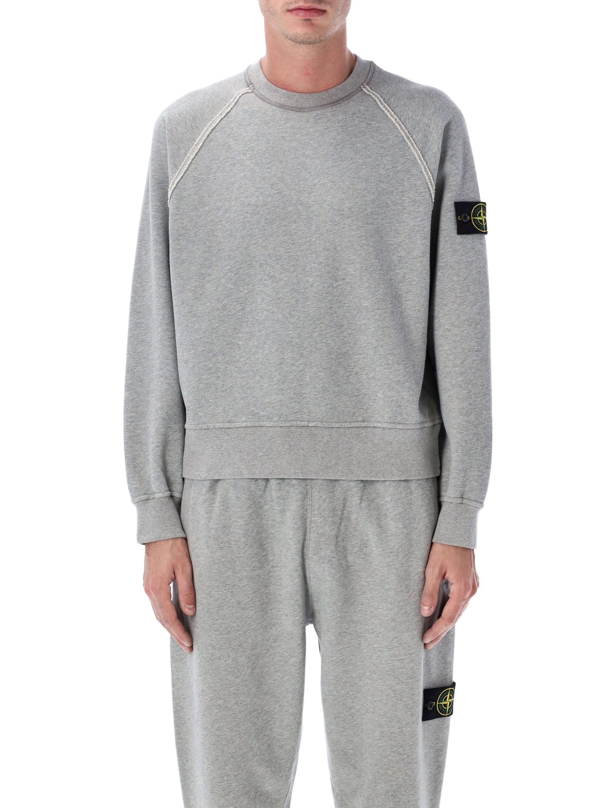 STONE ISLAND Oversized Crewneck Sweatshirt - Size S