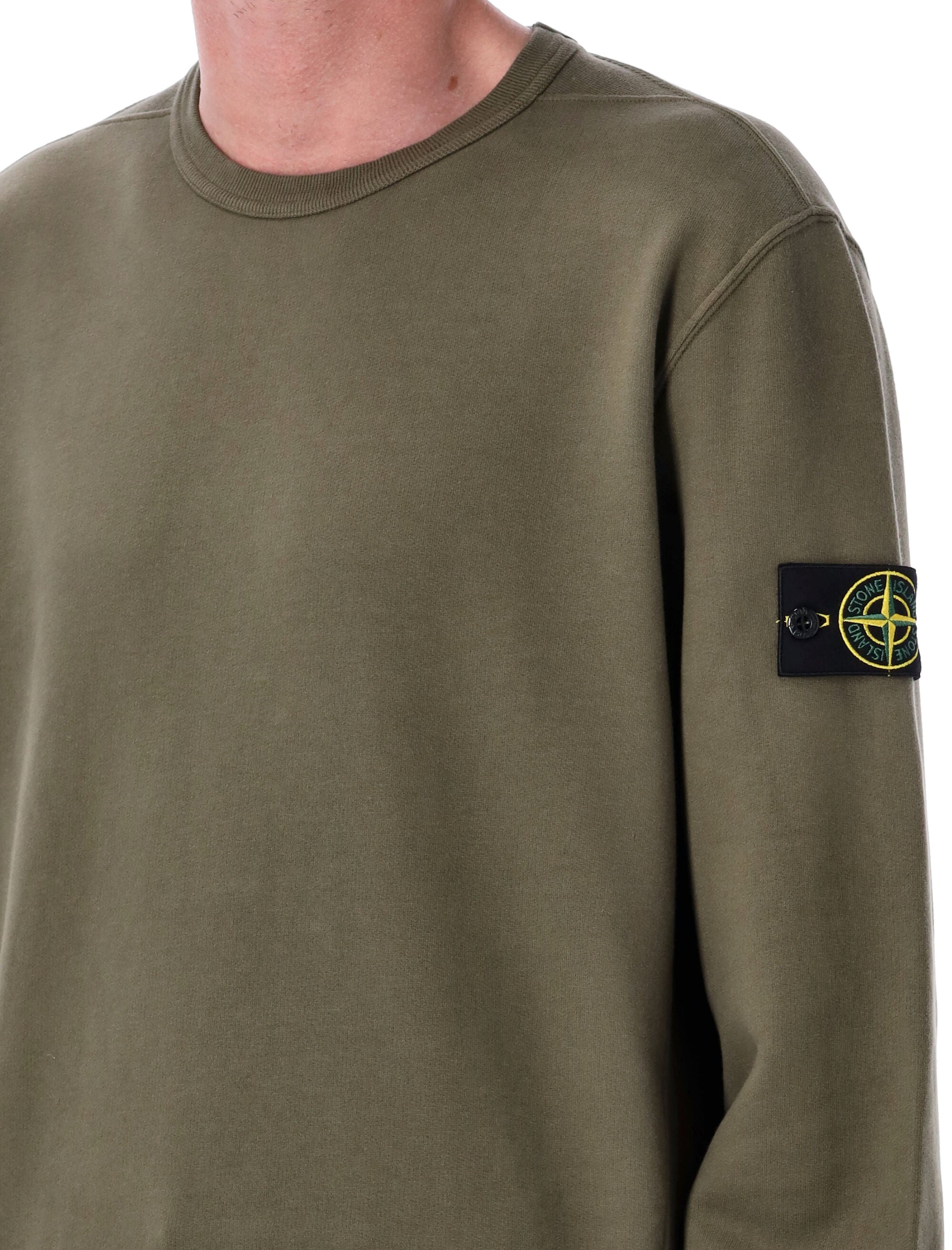 STONE ISLAND Brushed Organic Cotton Sweatshirt - Size L
