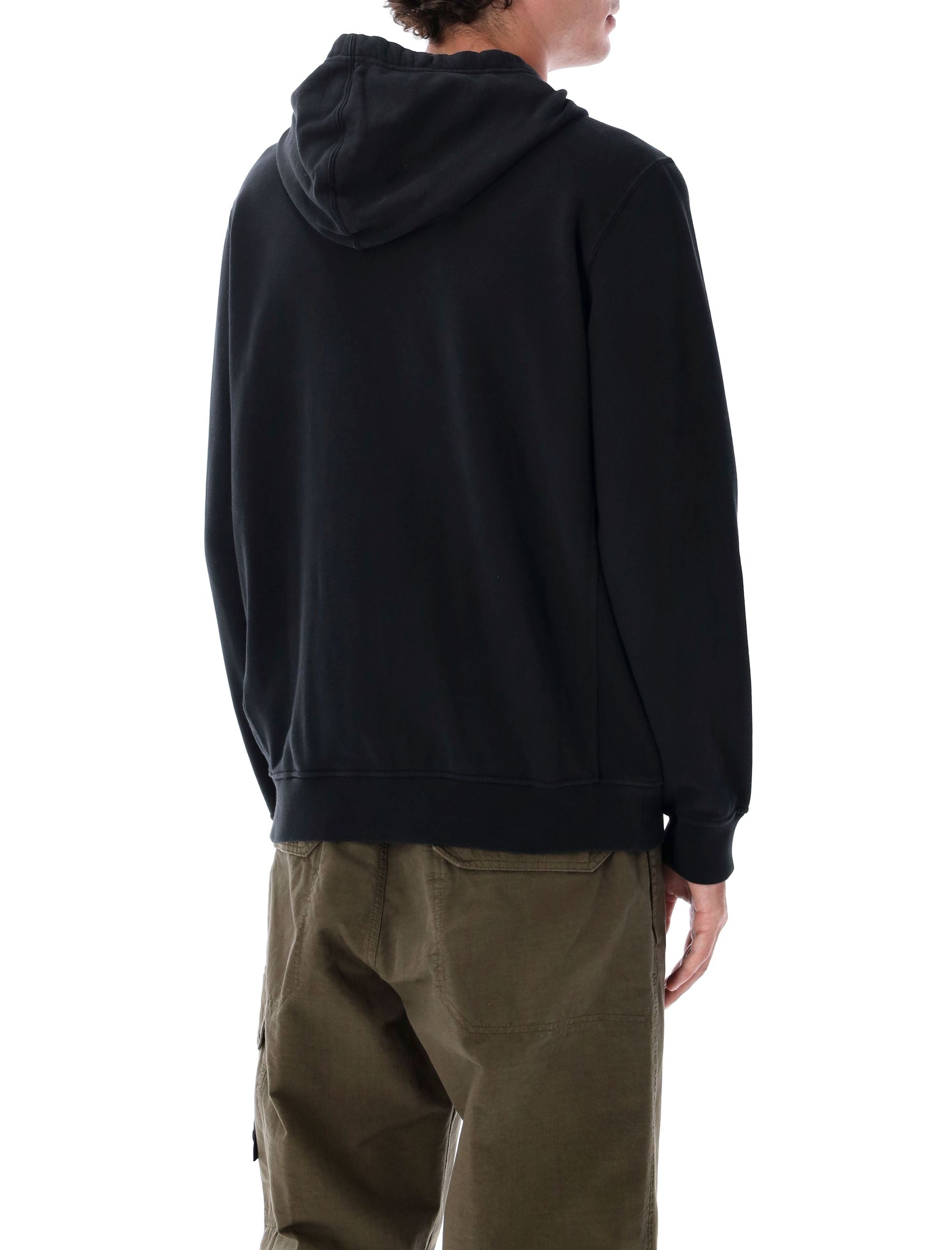 STONE ISLAND Brushed Organic Cotton Zip-Up Hoodie - Large