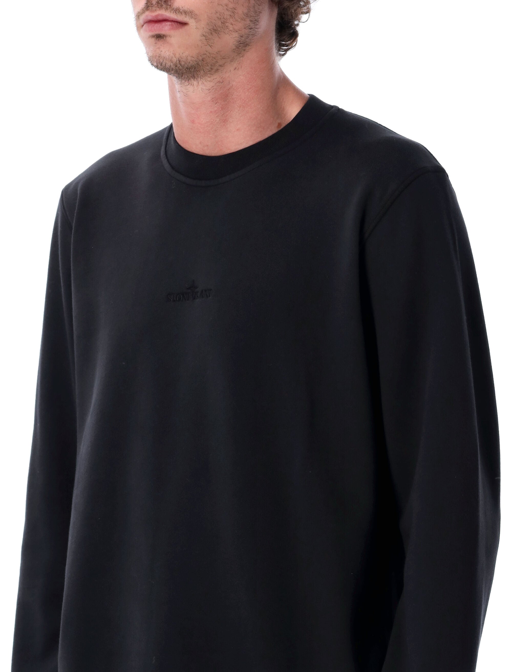 STONE ISLAND Garment Dyed Fleece Sweatshirt for Men