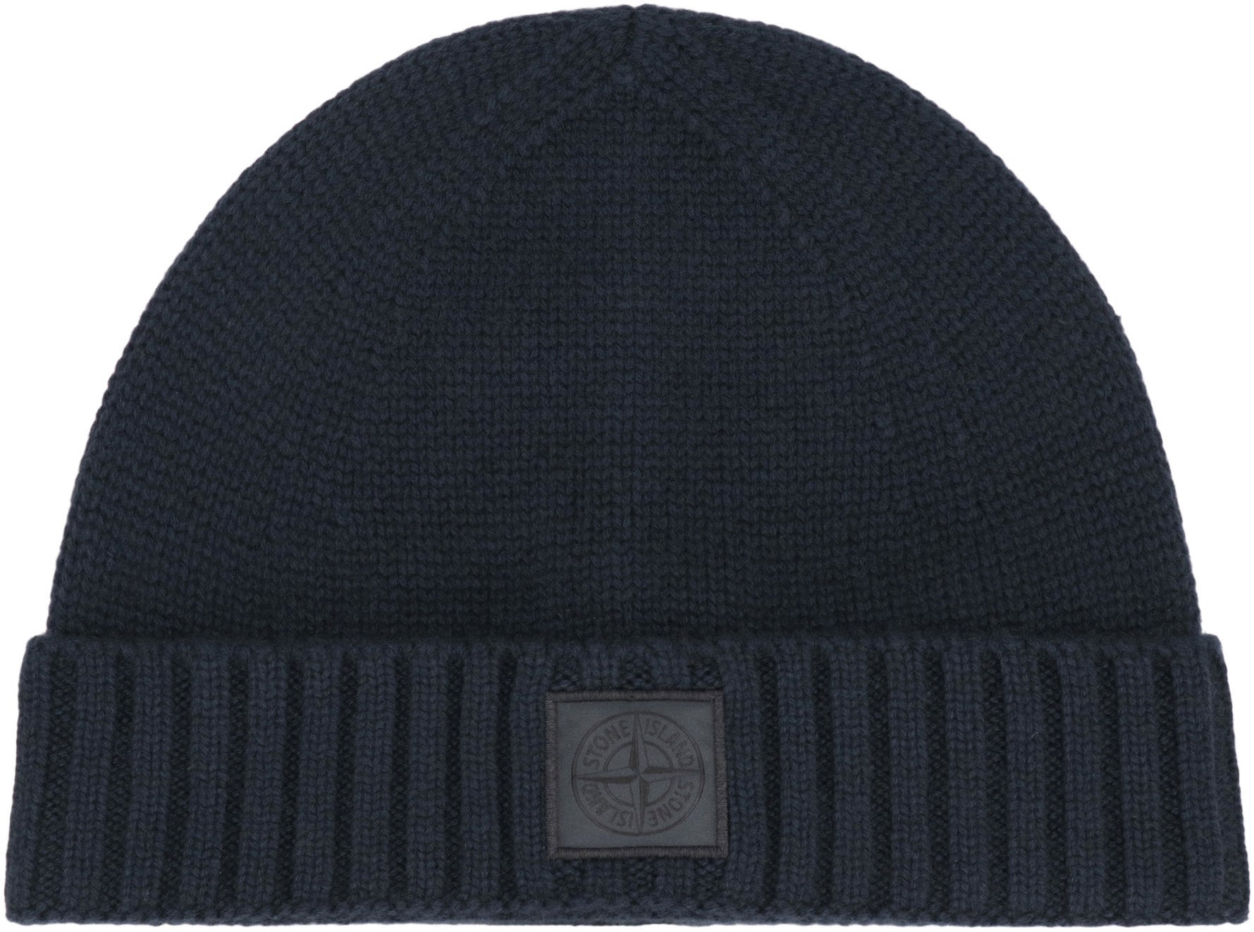 STONE ISLAND Cashmere Hat with Ribbed Cuff