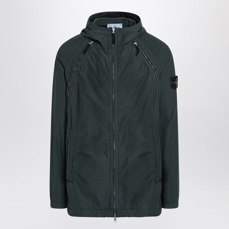 STONE ISLAND Water-Repellent Rainproof Canvas Jacket for Men