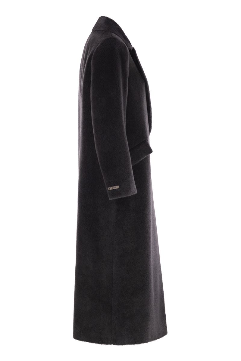 PESERICO Long-Haired Alpaca and Wool Jacket for Women