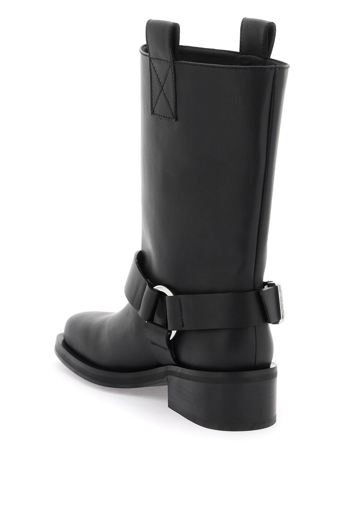 GANNI Stylish Biker Boots with 4 cm Heels