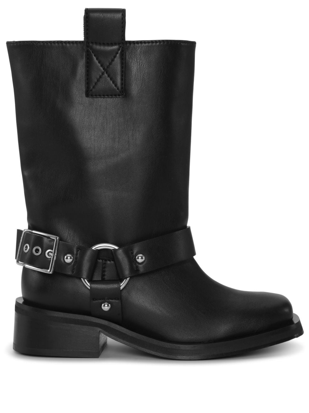 GANNI Stylish Biker Boots with 4 cm Heels
