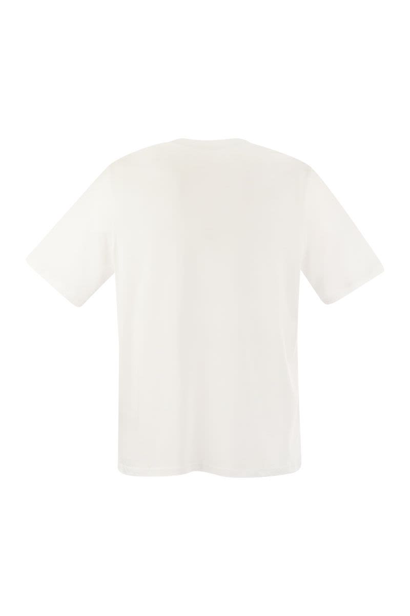 MAJESTIC Short-Sleeved T-Shirt in Lyocell and Cotton