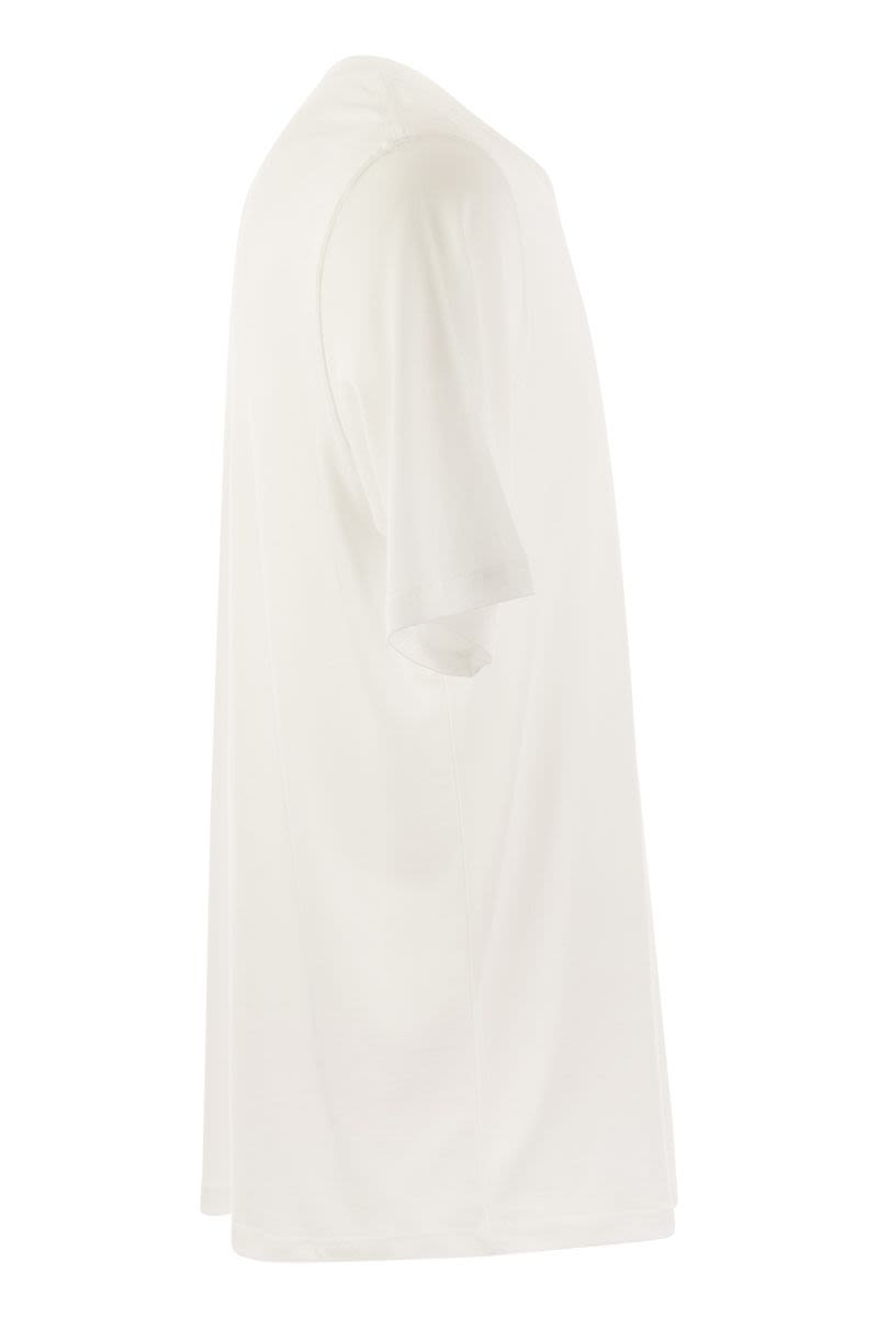 MAJESTIC Short-Sleeved T-Shirt in Lyocell and Cotton