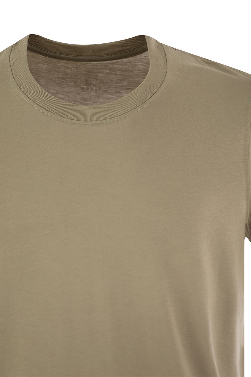 MAJESTIC Short-Sleeved T-Shirt in Lyocell and Cotton