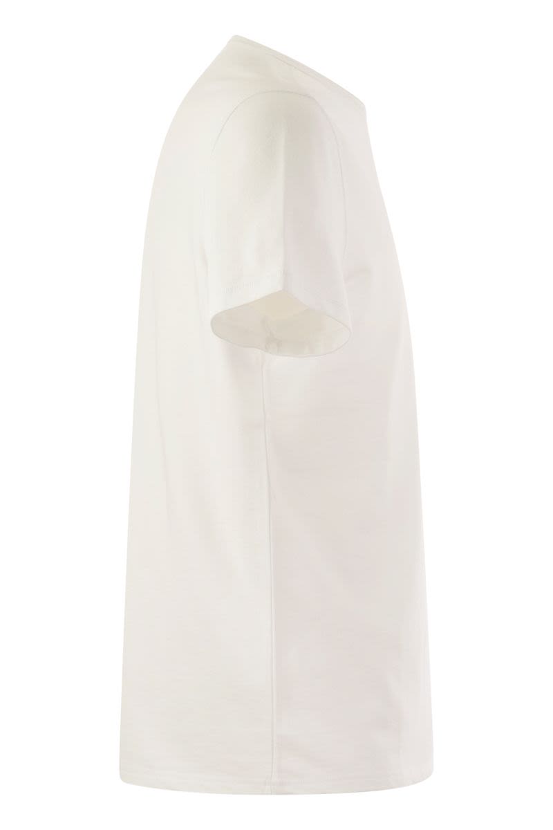 MAJESTIC Slim Fit Crew-Neck Cotton T-Shirt