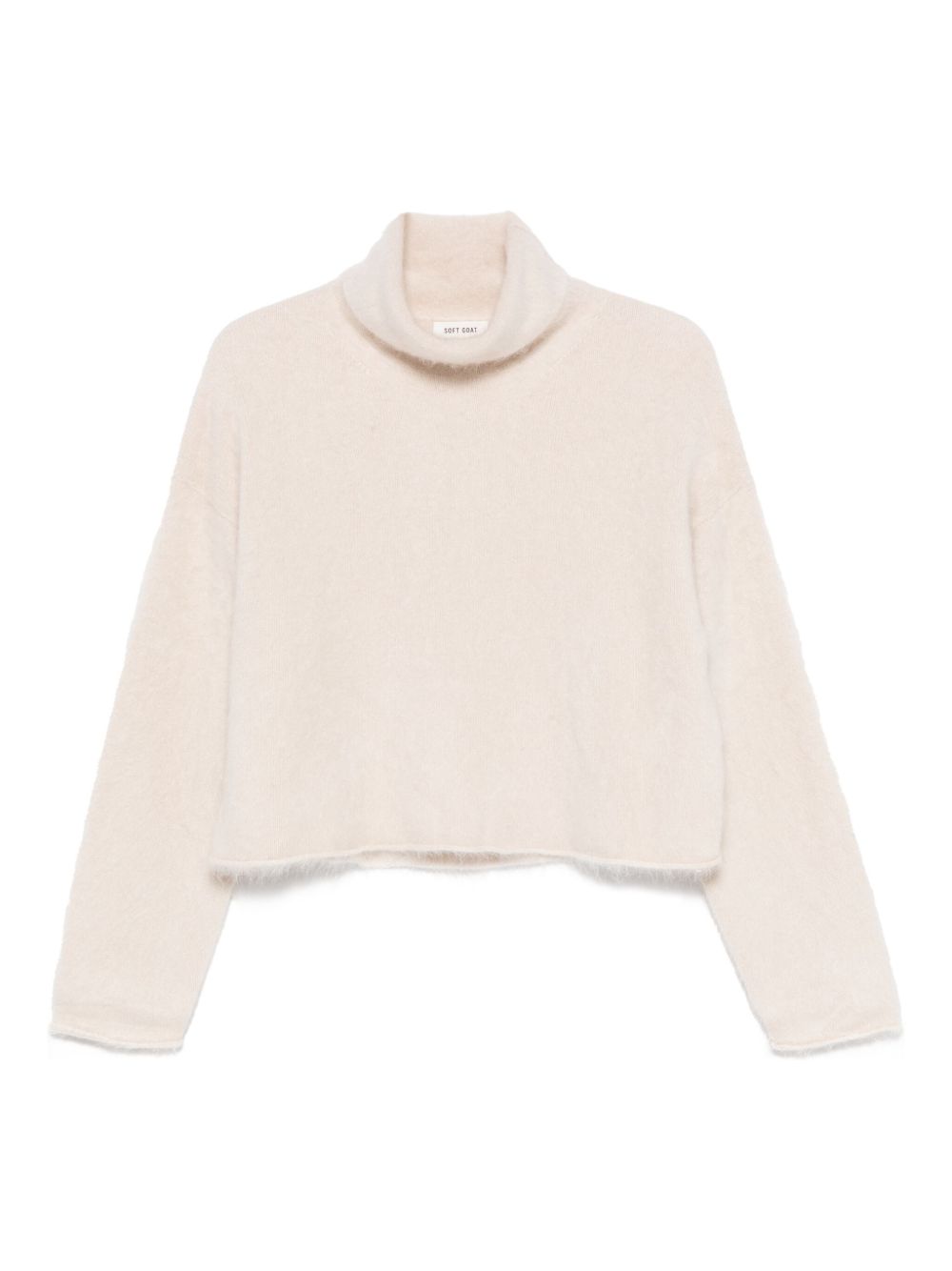 SOFT GOAT Cashmere Turtle-Neck Jumper with Drop Shoulders