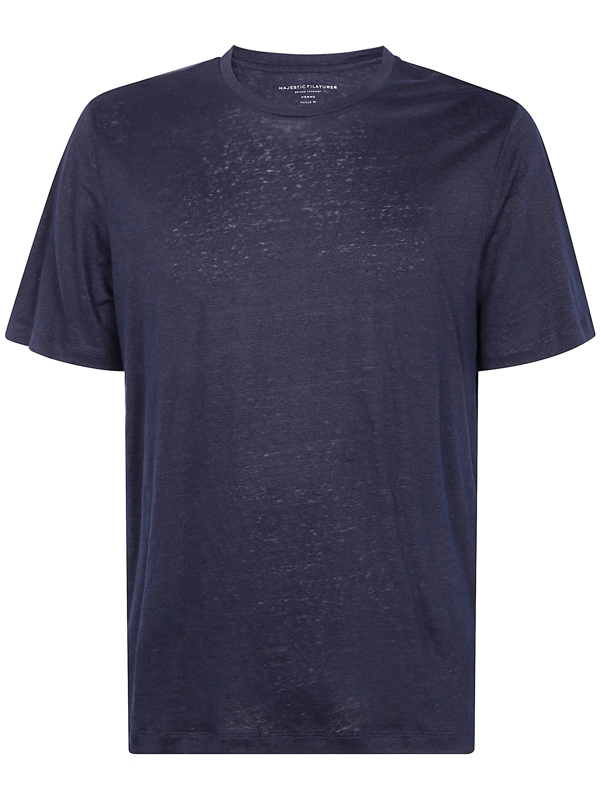 Majestic Short Sleeves Round Neck Sweater for Men - Perfect for SS25