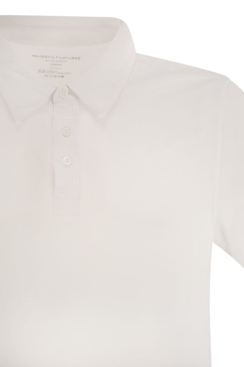 MAJESTIC Luxurious Cotton and Lyocell Polo Shirt - Regular Fit