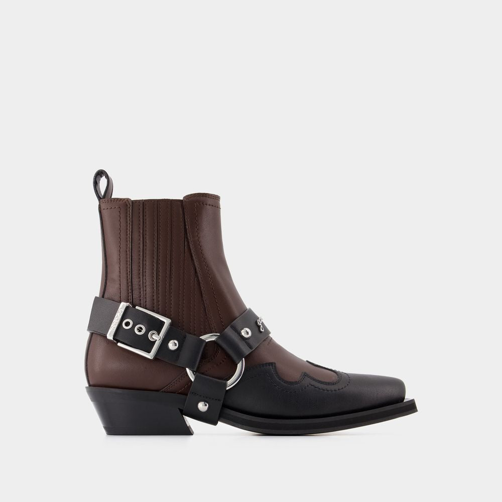 GANNI Trend-Setting Chelsea Western Boots for Women