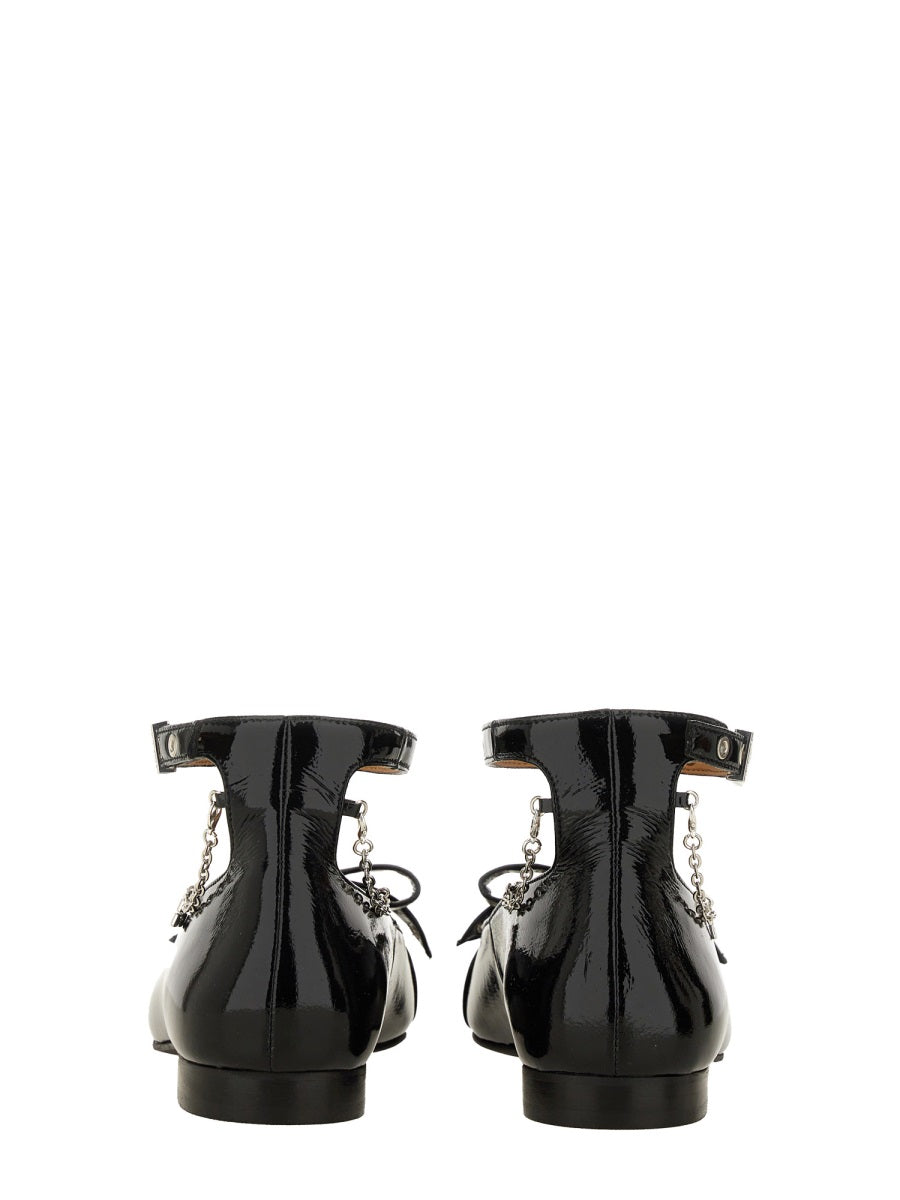 GANNI Recycled Cotton Mini Ballerina Sandals for Women