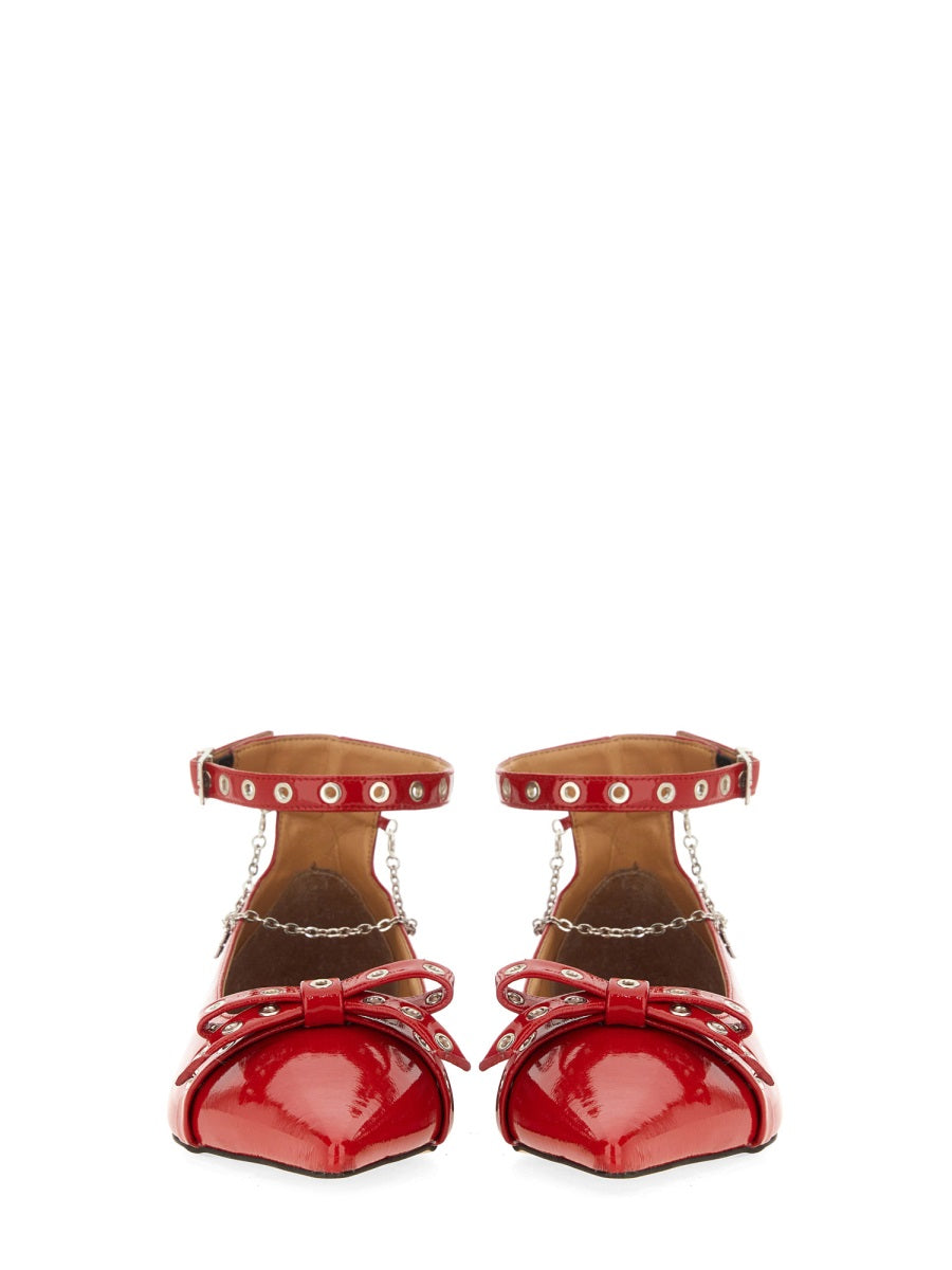 GANNI Bio-Based Ballerina Sandals for Women