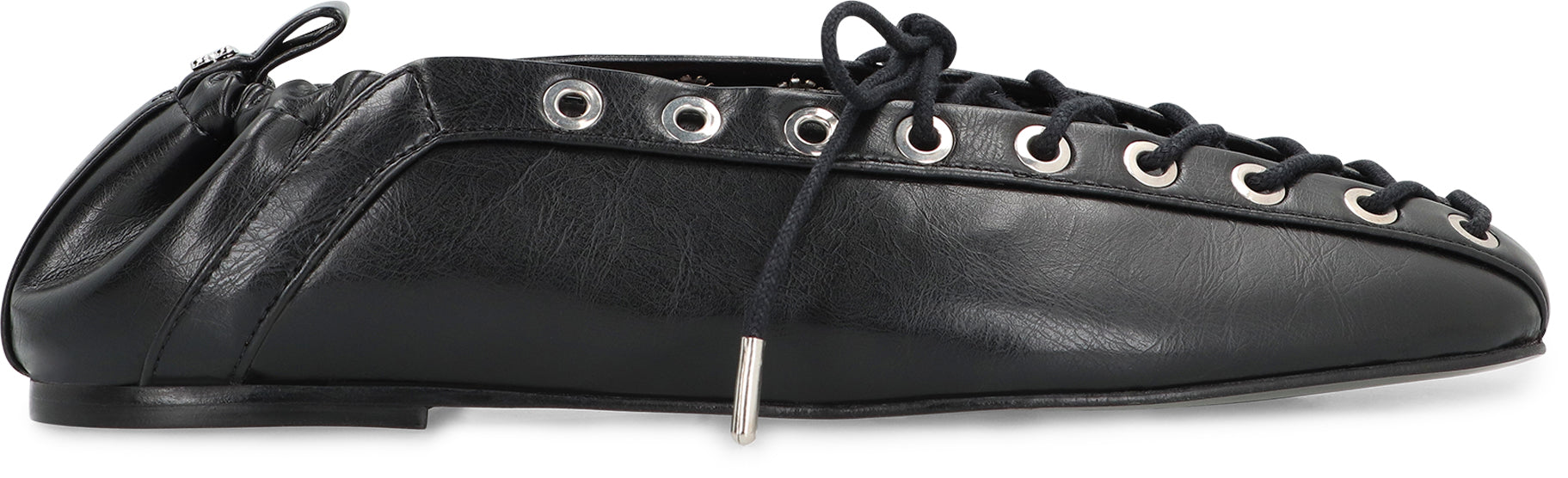 GANNI Faux Leather Ballet Flats for Women