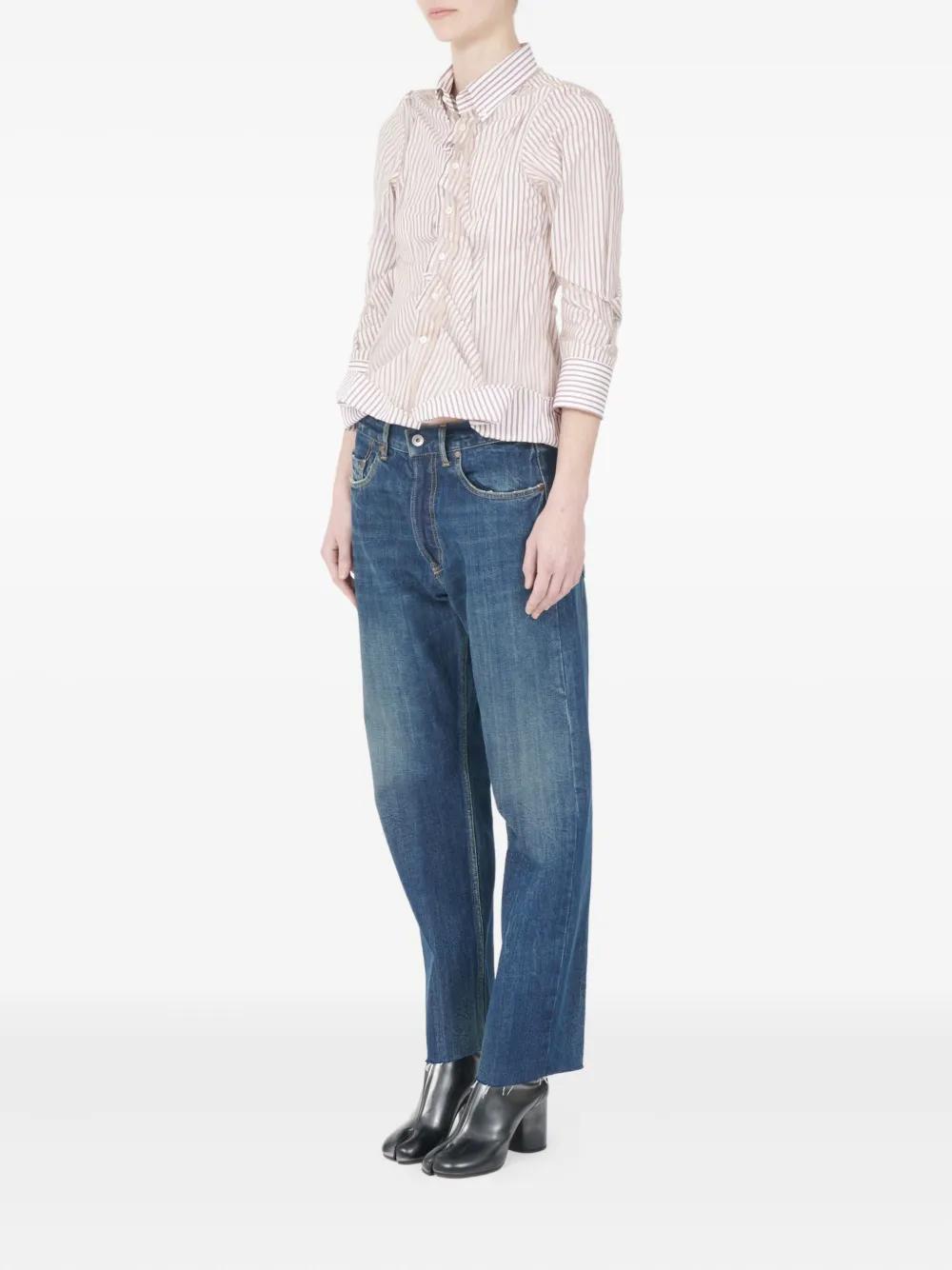 MAISON MARGIELA Striped Cotton Poplin Shirt