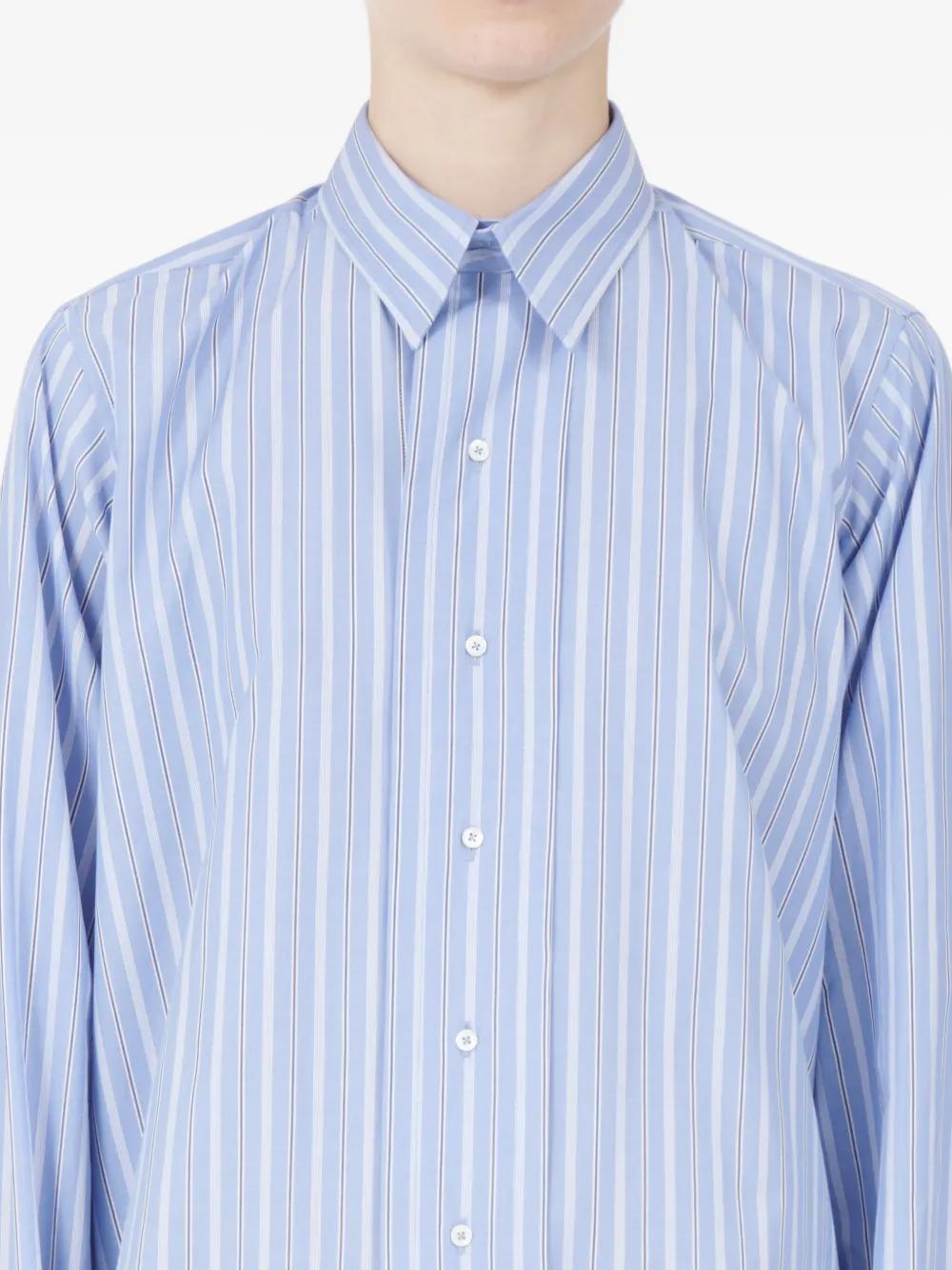 MAISON MARGIELA Striped Long-Sleeved Shirt for Women
