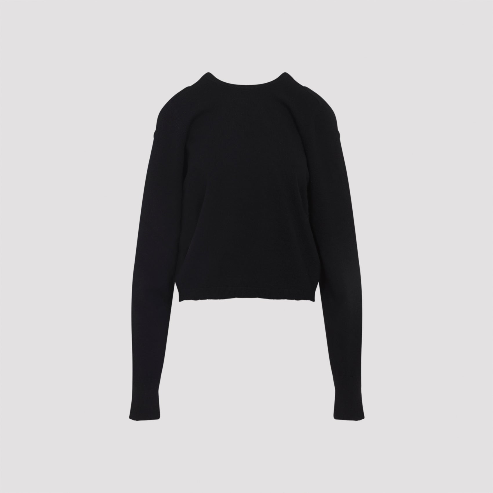 MAISON MARGIELA Women’s Wool Crewneck Sweater with Signature Stitching