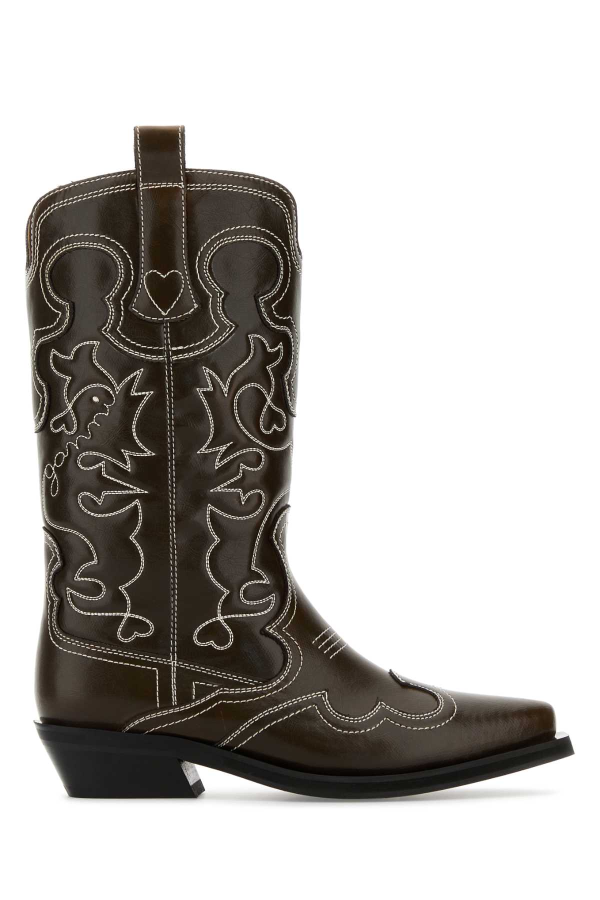 GANNI Synthetic Leather Boots for Women - FW25 Collection