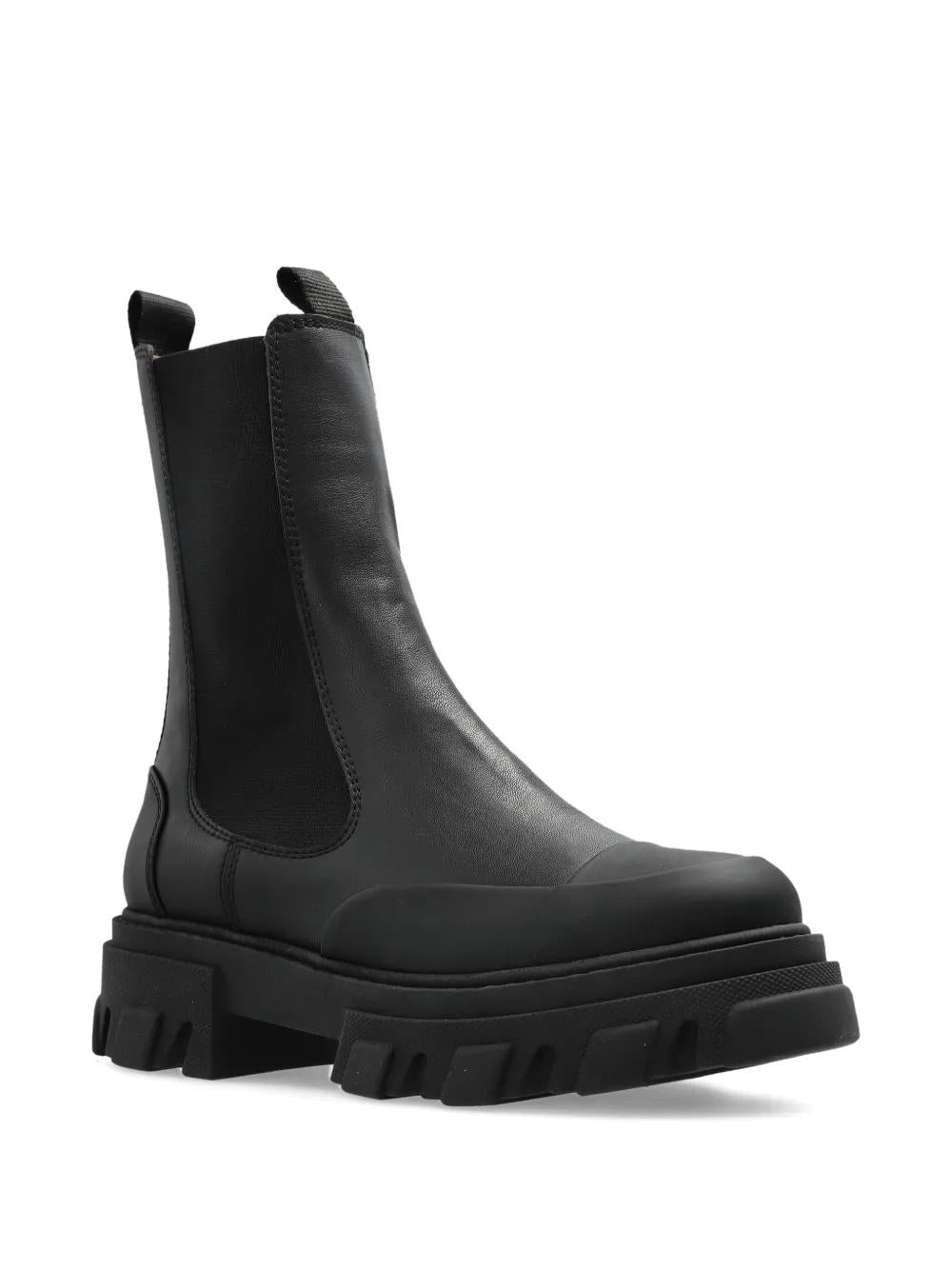 GANNI Chelsea Mid Leather Boots for Women