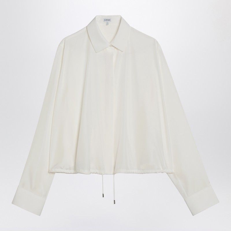 LOEWE Balloon-Sleeve Silk Shirt for Women