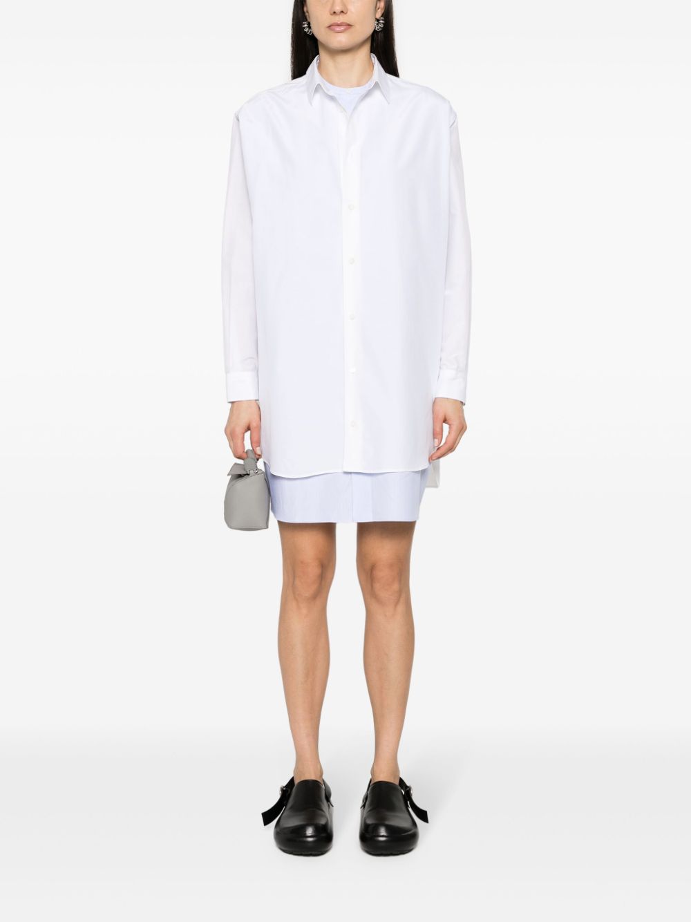 LOEWE Cotton-Silk Blend Shirt Dress