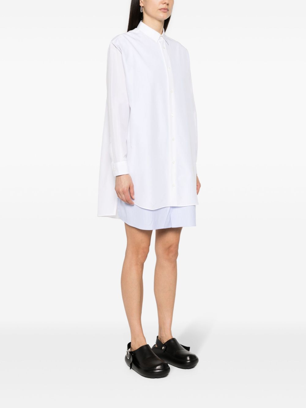 LOEWE Cotton-Silk Blend Shirt Dress