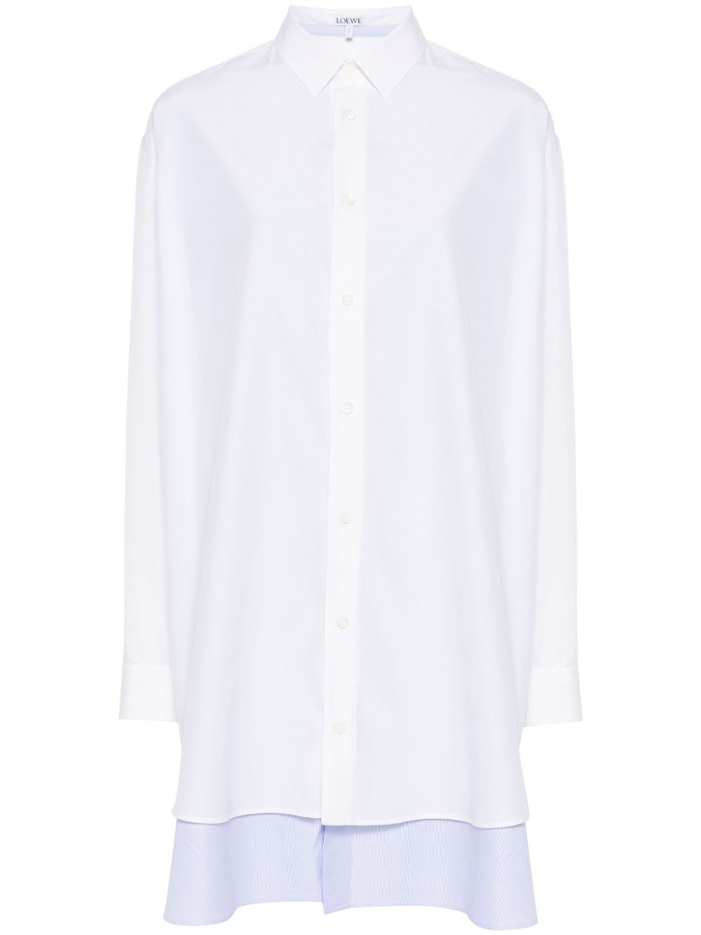 LOEWE Cotton-Silk Blend Shirt Dress