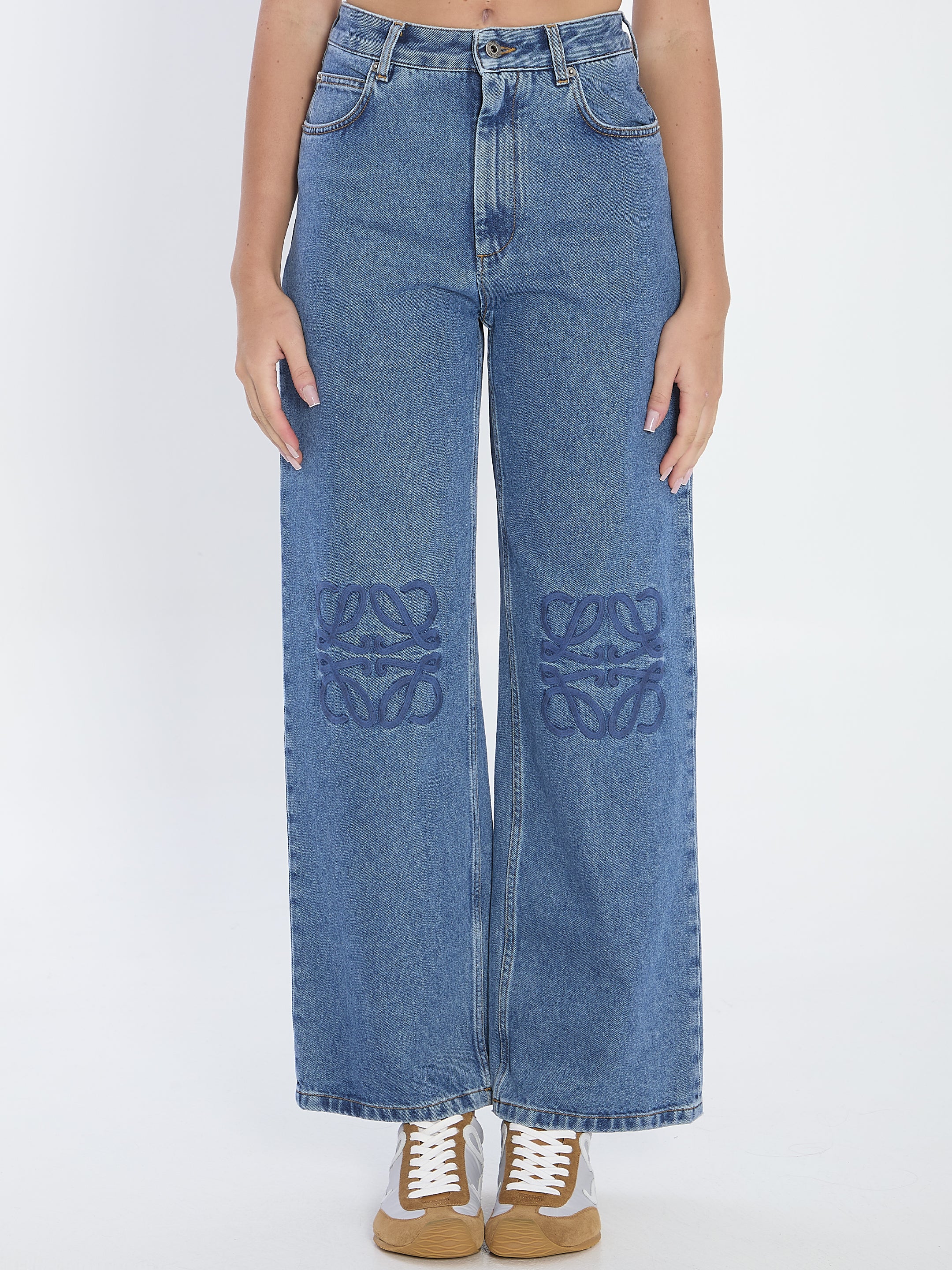 LOEWE Baggy Mid-Rise Wide Leg Jeans
