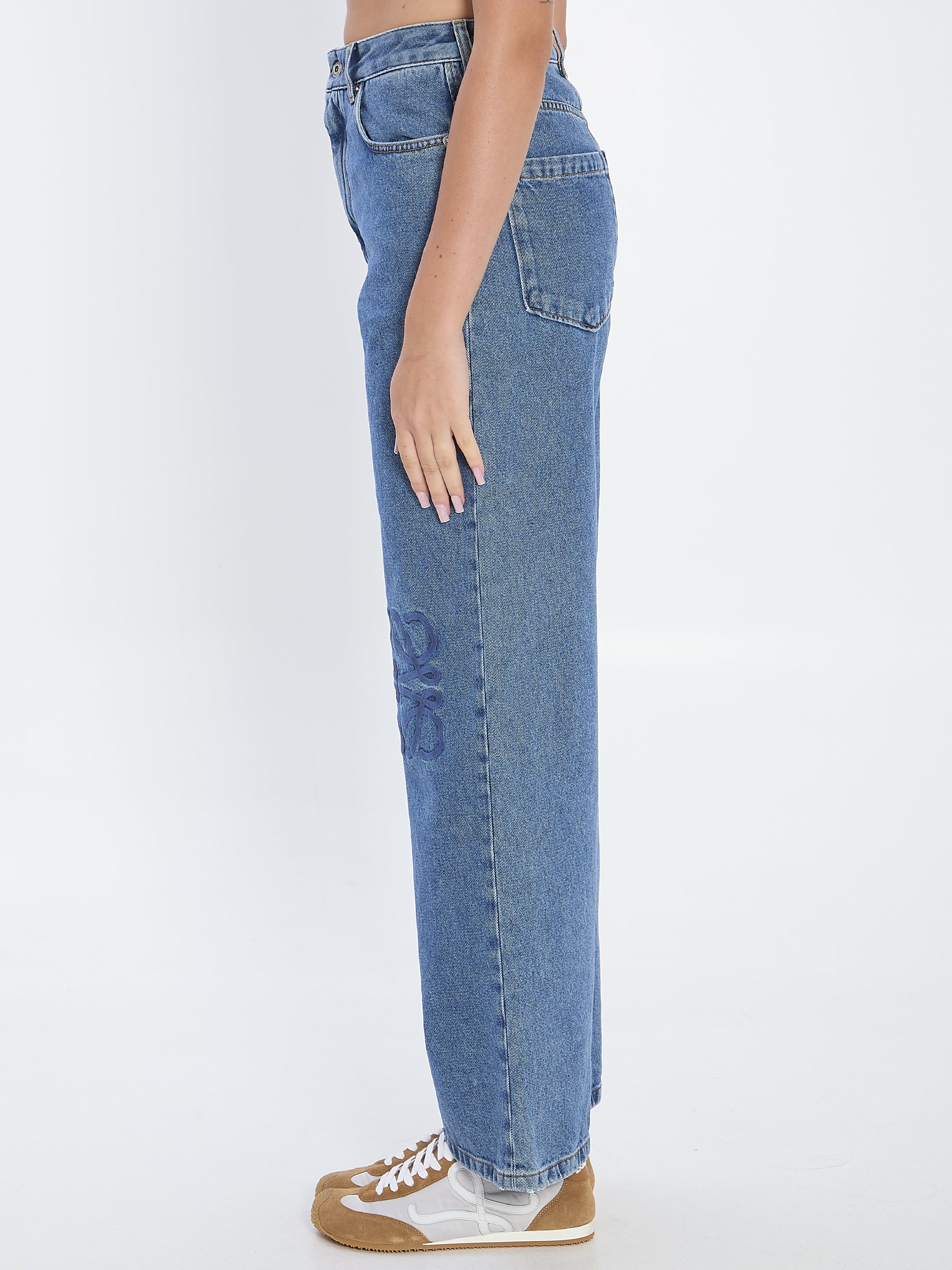 LOEWE Baggy Mid-Rise Wide Leg Jeans