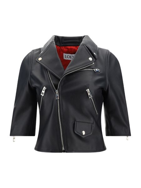 LOEWE Womens Biker Jacket in Nappa Leather