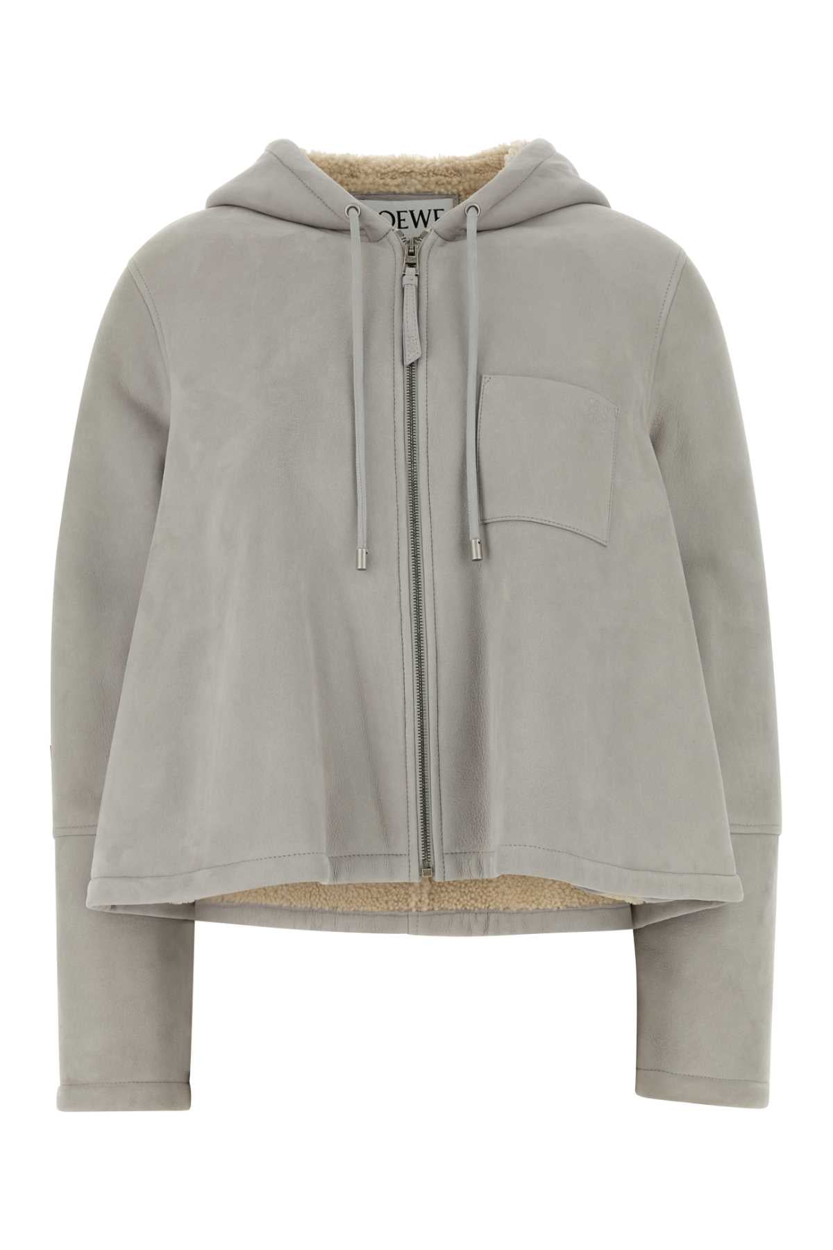 LOEWE Women's Hooded Suede Jacket