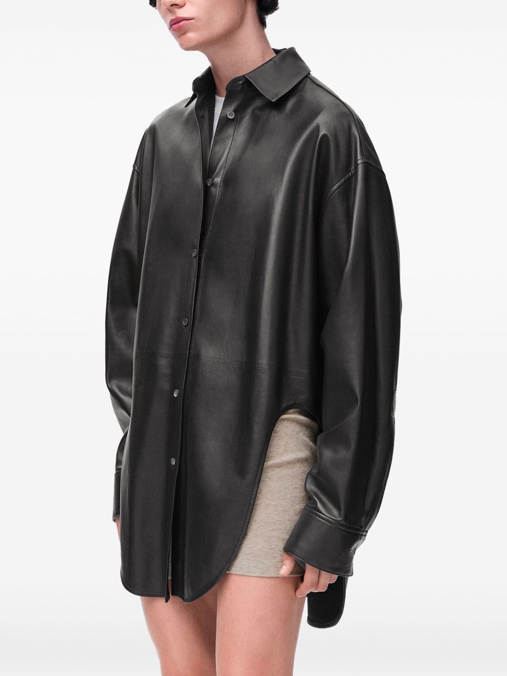 LOEWE Relaxed Fit Leather Shirt