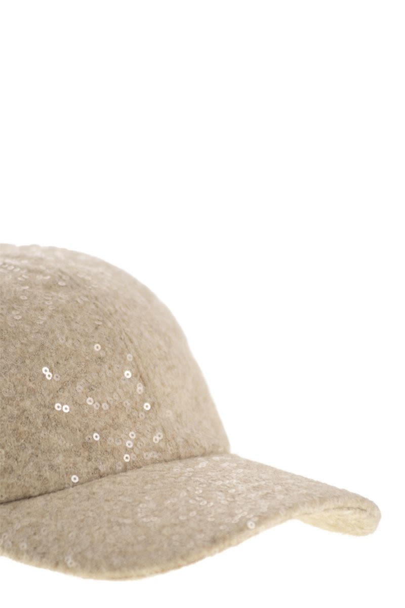 PESERICO Sequinned Baseball Cap