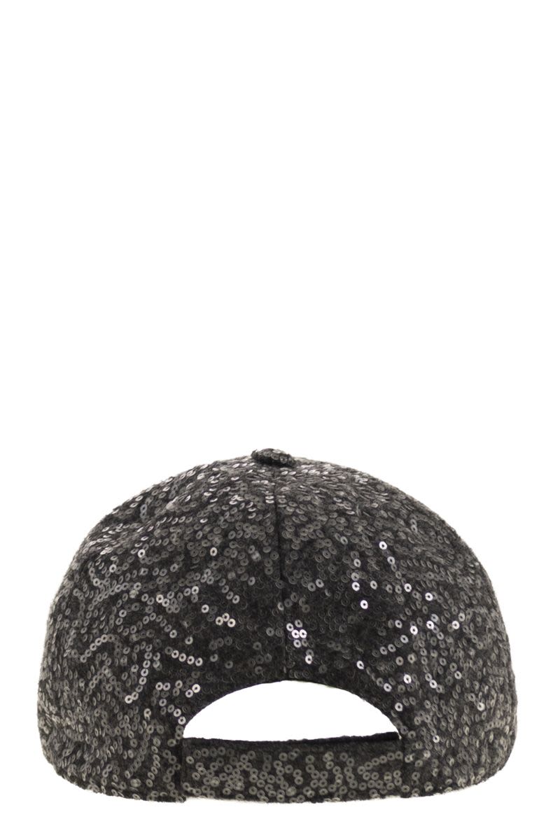 PESERICO Sequin Embellished Baseball Cap