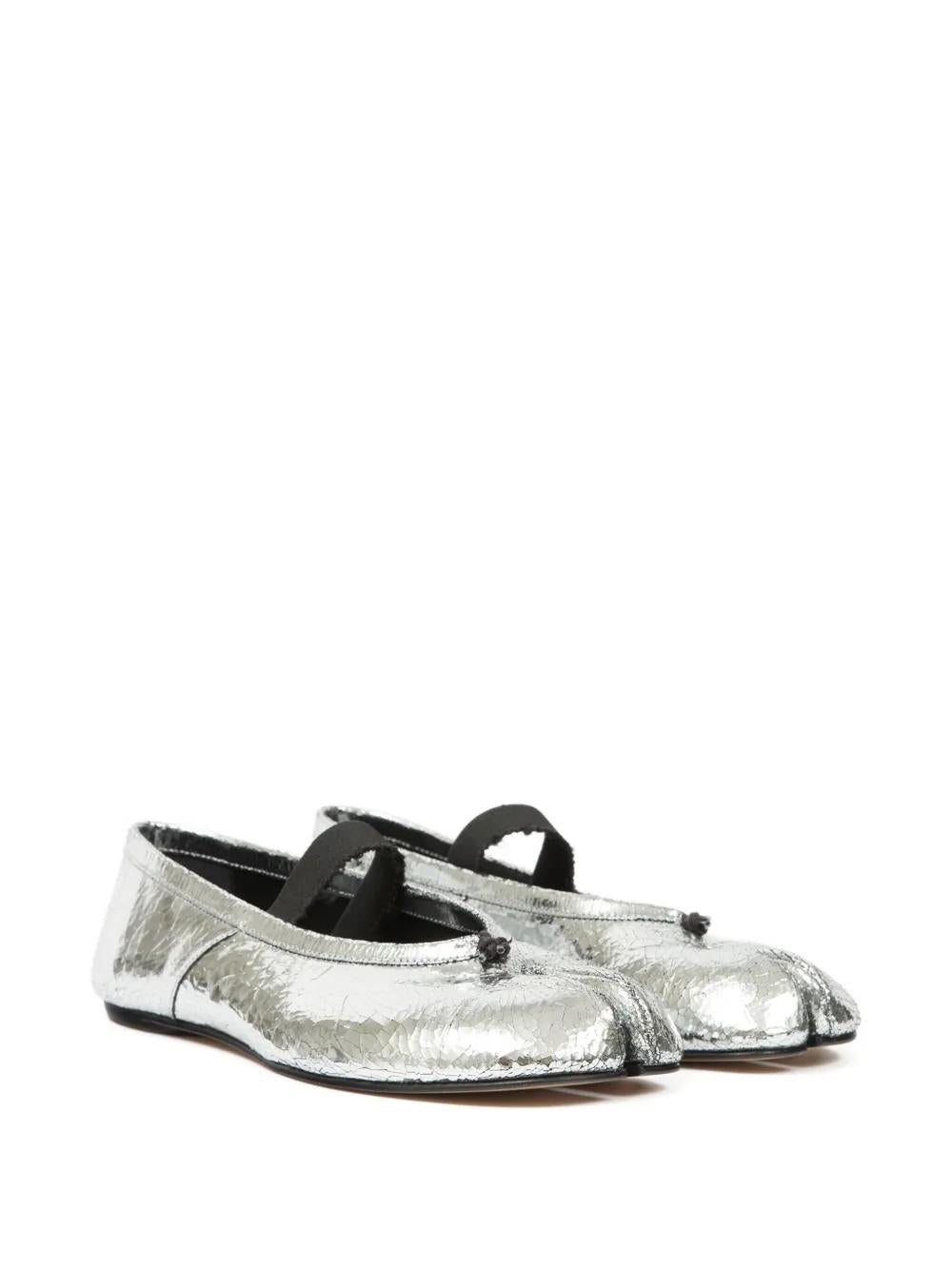 MAISON MARGIELA Women's Ballet Shoes - Metallic Design