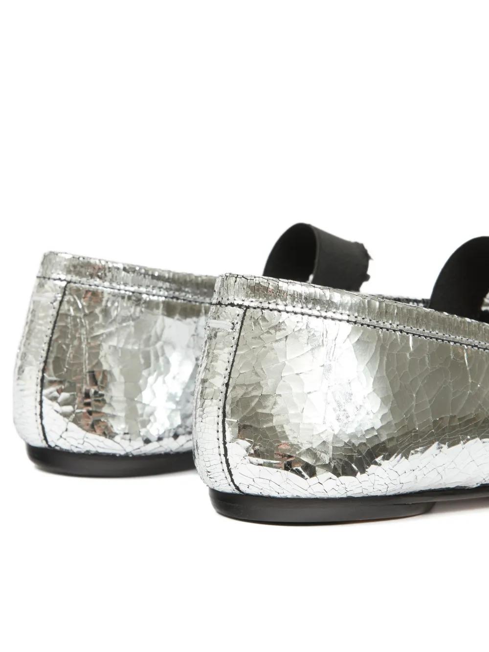 MAISON MARGIELA Women's Ballet Shoes - Metallic Design