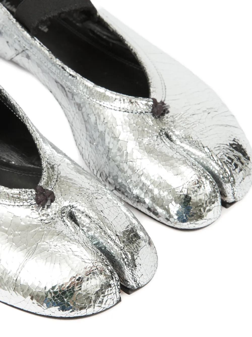 MAISON MARGIELA Women's Ballet Shoes - Metallic Design