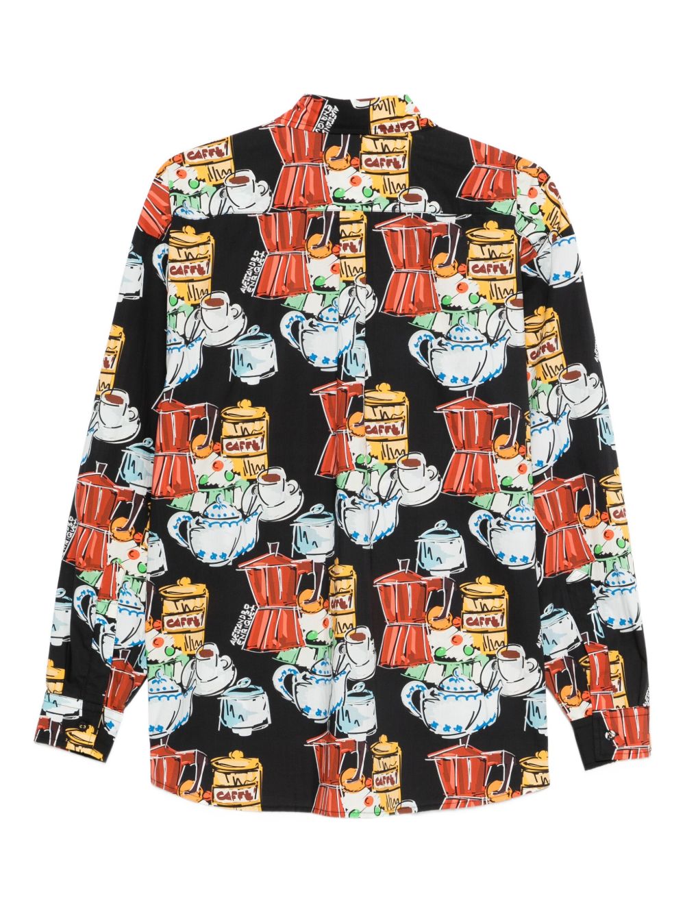 ALESSANDRO ENRIQUEZ Printed Cotton Shirt with Classic Collar
